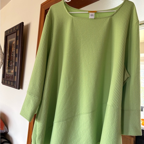 Ruby Rd. Light Green Textured Tunic - Picture 1 of 5